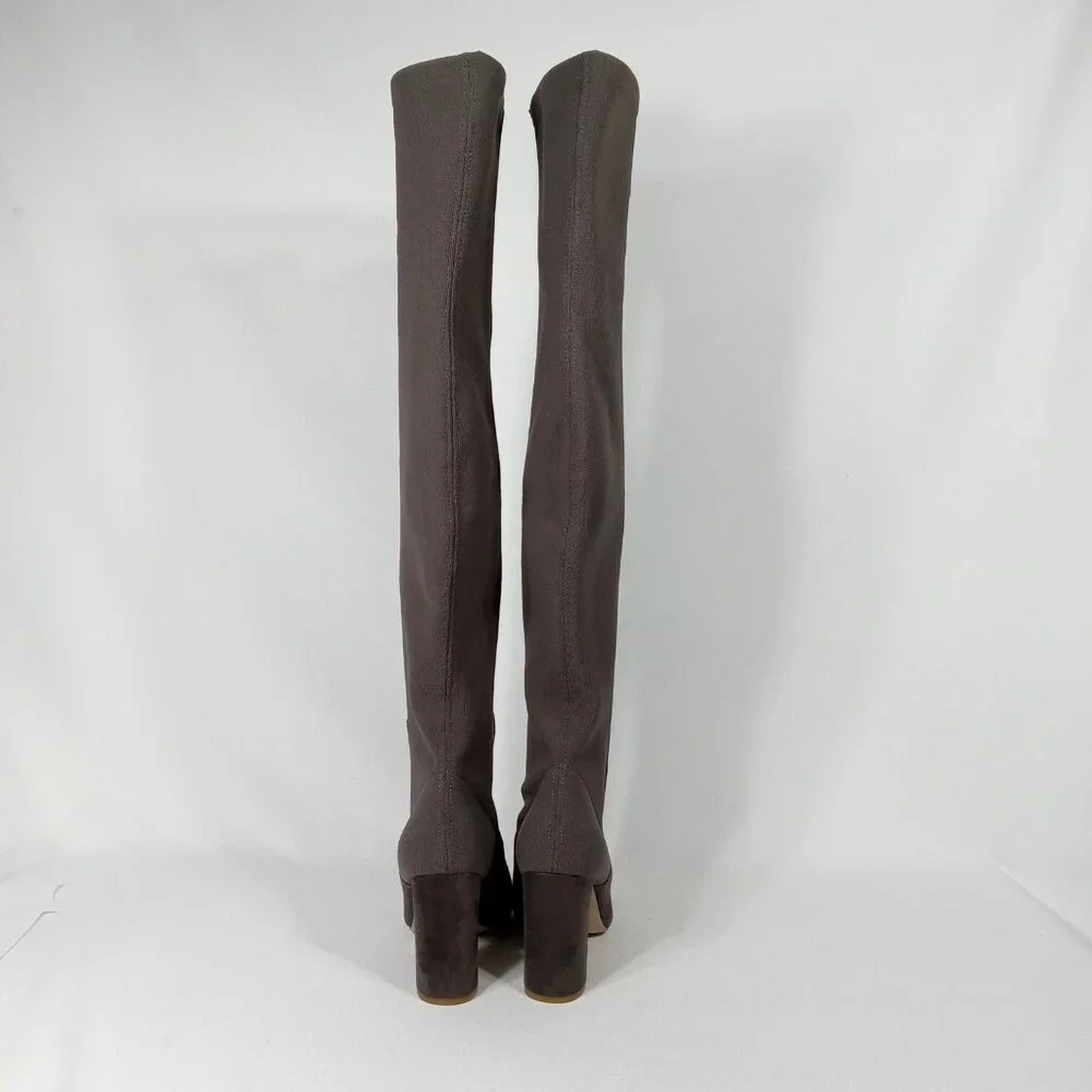 STEVE MADDEN 'Everley' Over The Knee Boot In Gray Womens Size 9 M